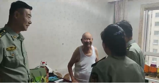慰问抗美援朝老兵